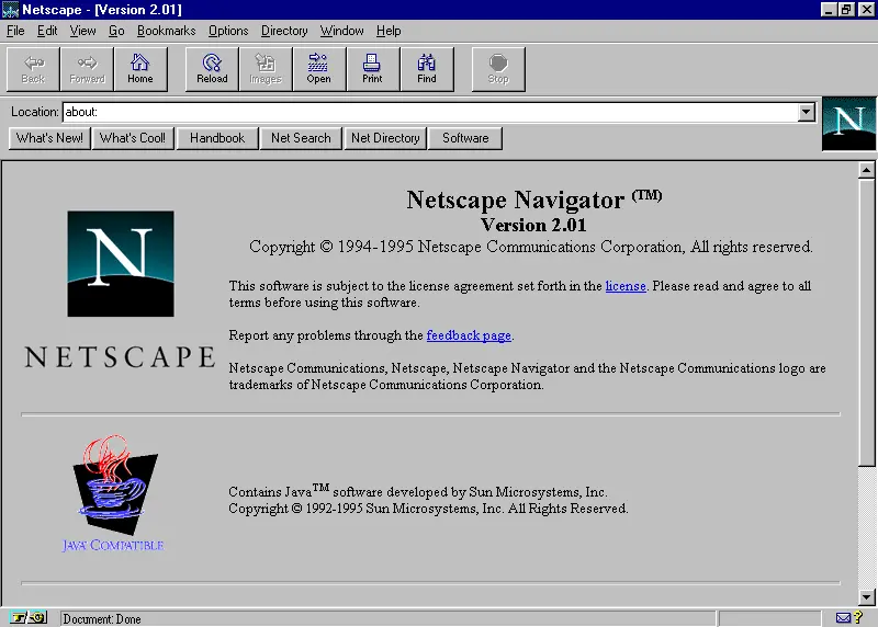 Netscape Navigator 2.0